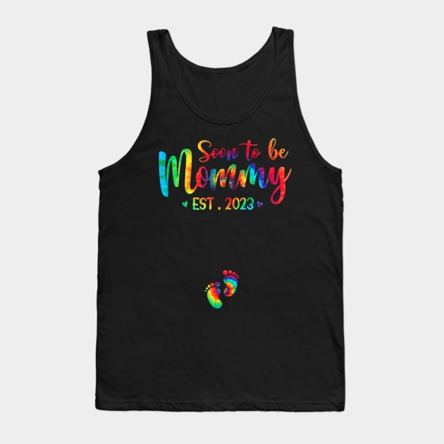 Soon To Be Mommy Est 2023 Tank Top by tabbythesing960